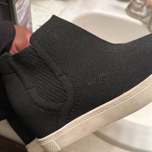 Black Boot Wedges